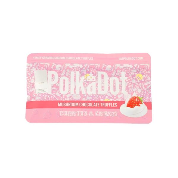 Polkadot Berries and Cream Truffles - Heavenly White Chocolate Luxury
